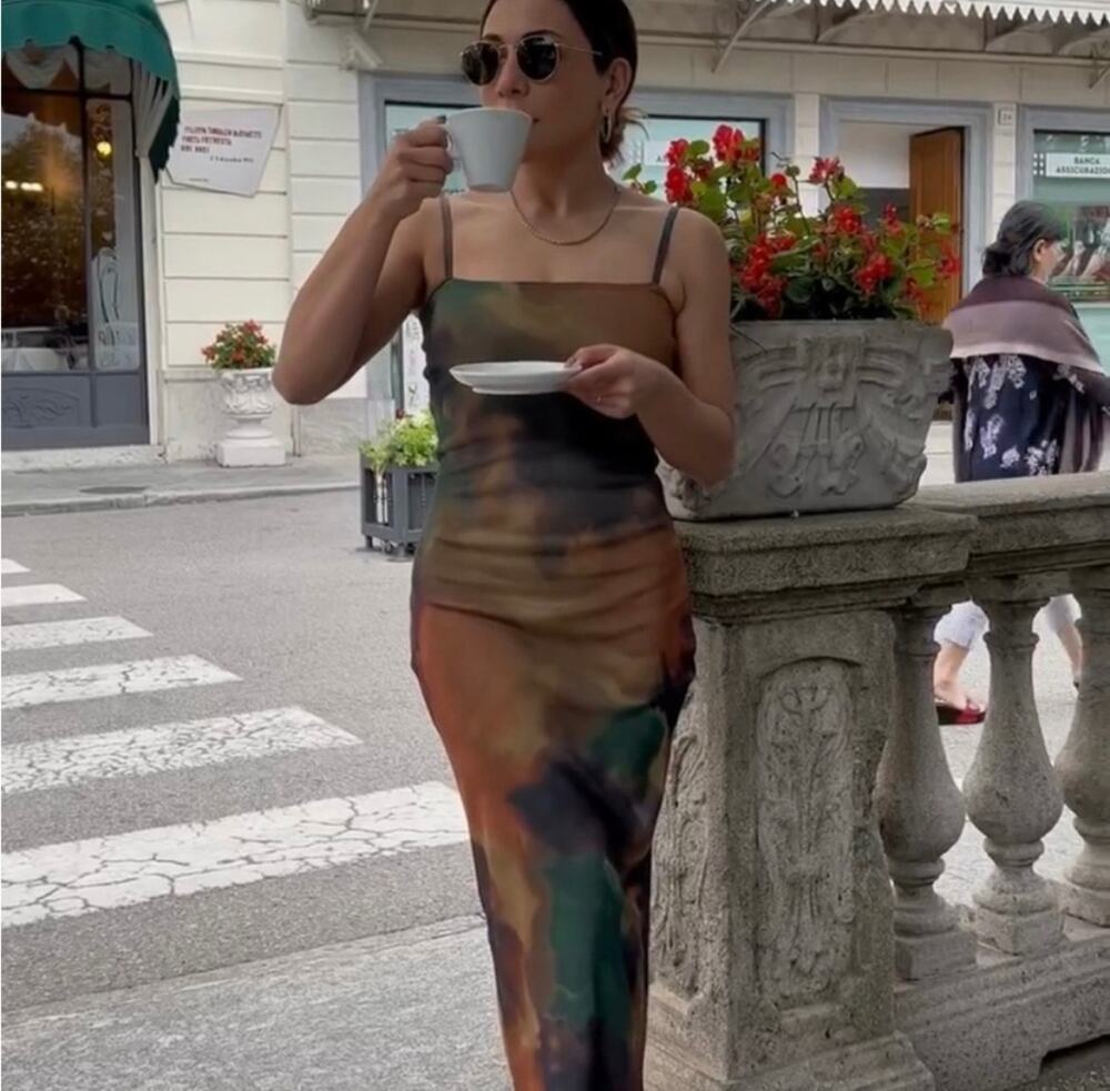 ZARA BLOGGER FAVORITE PRINTED KNIT DRESS